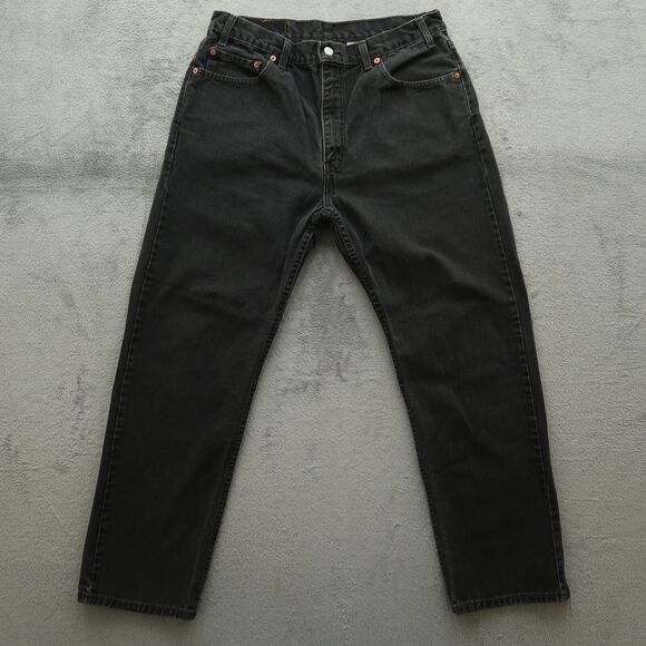 Levi's VTG Jeans Mens Fits 34x30 (Size-36) Gray 505 Regular Straight 100% Cotton - Picture 1 of 15